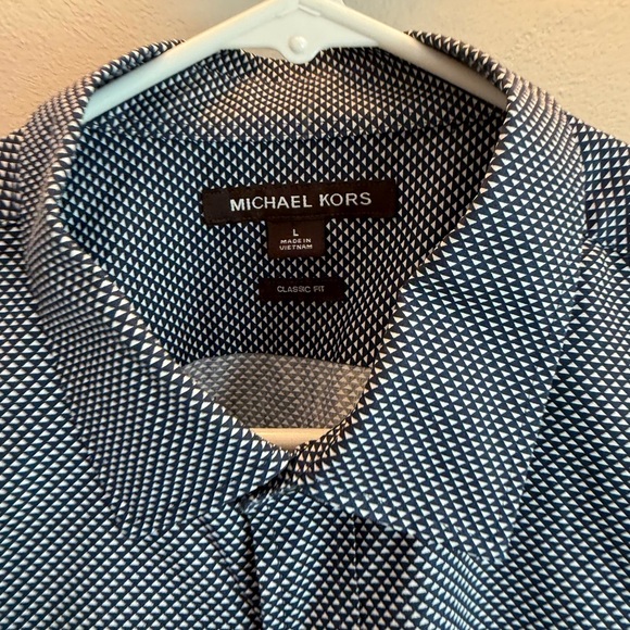 Men's Blue Short Sleeve Shirt - Picture 2 of 4